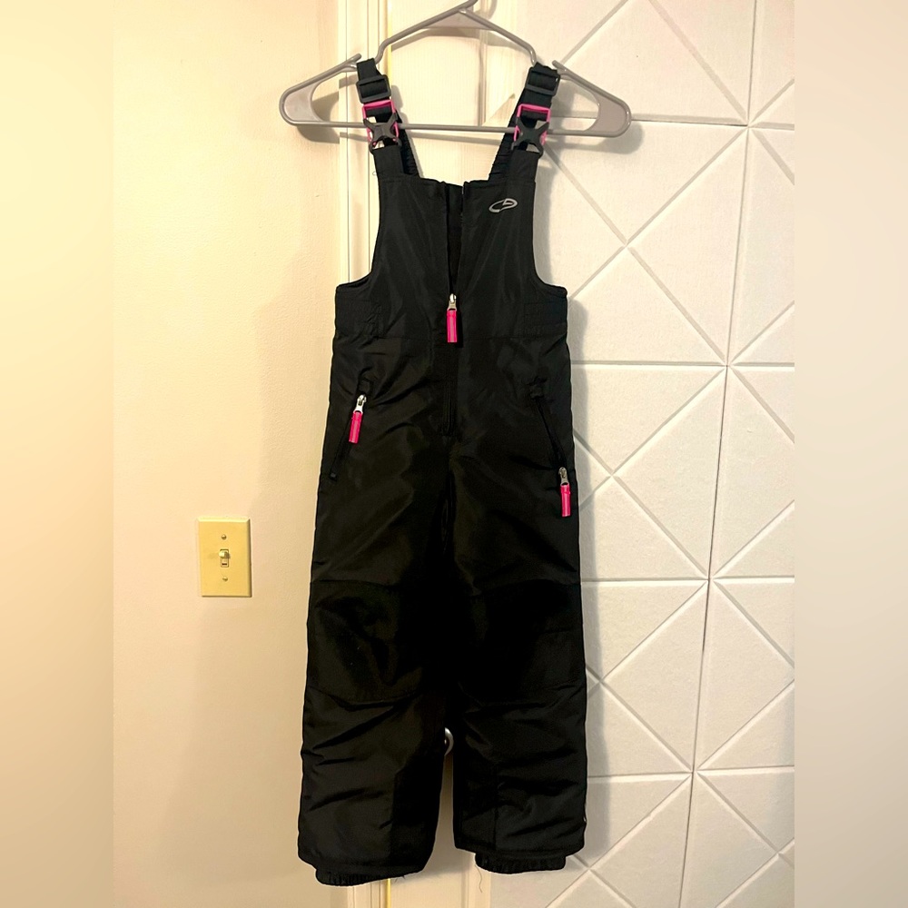 Girls black snow suit